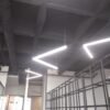 Lámpara LED Lineal Colgante Negro 2m Angulo 90°