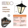 Farol LED con Fotocelda 8W