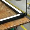 Lámpara LED Lineal Colgante Negro 2m Angulo 90°