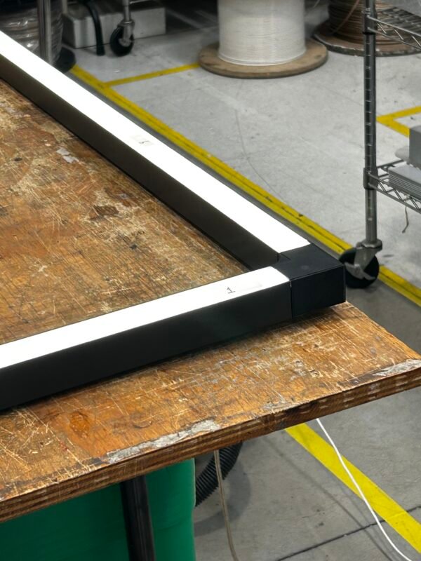 Lámpara LED Lineal Colgante Negro 2m Angulo 90°