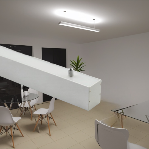 Lámpara LED Colgante Bidireccional 30w Luz Fría