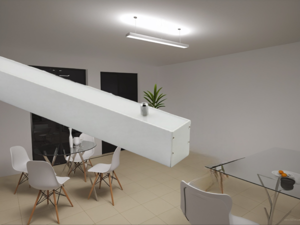 Lámpara LED Colgante Bidireccional 30w Luz Fría