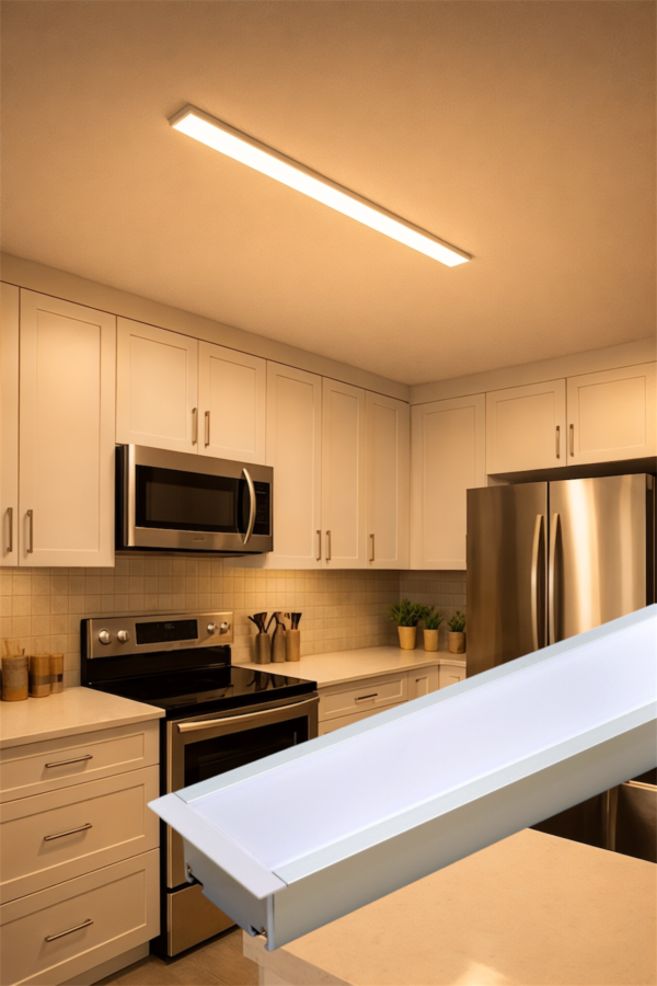 Lámpara LED Empotrable 1m 40W Luz Cálida