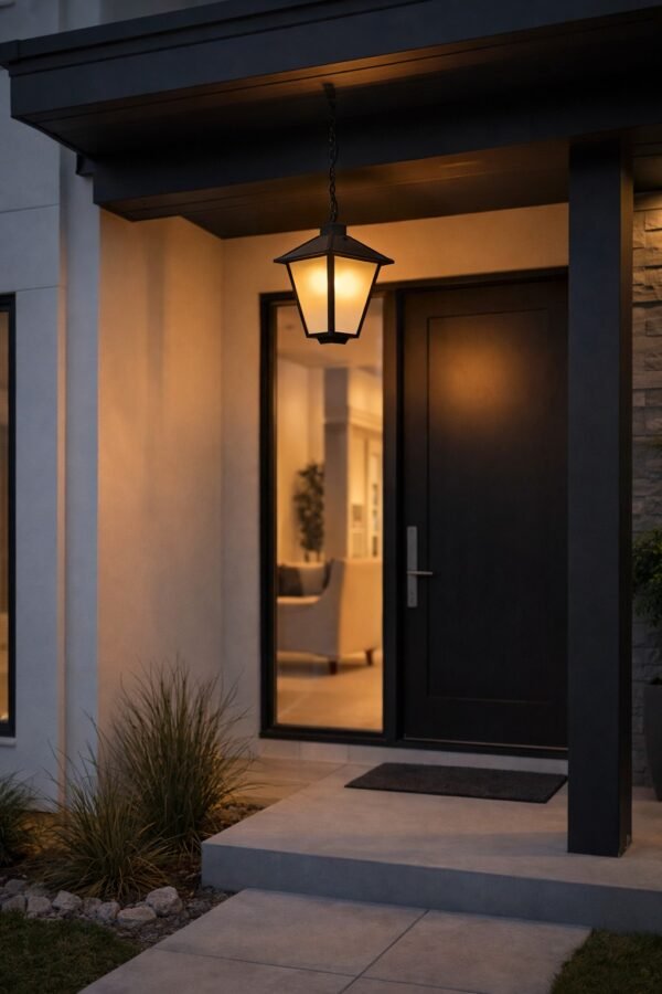 Farol LED Encendido y Apagado Automático 8W Luz Cálida