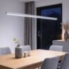Lampara colgante 2m sobre mesa de comedor