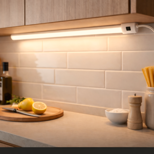 Lámpara LED Esquinero Autoadherible 50cm Luz Cálida