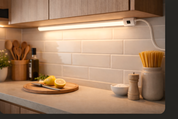 Lámpara LED Esquinero Autoadherible 50cm Luz Cálida