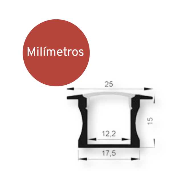 Dimensiones en milímétros