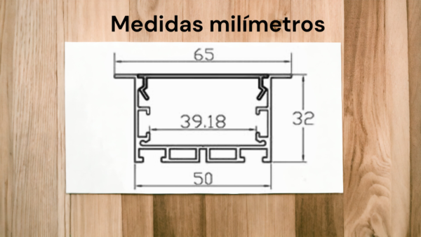 Lámpara LED Empotrable 1m 40W
