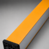 Lampara LED en cuerpo color Amarillo y tapas negras