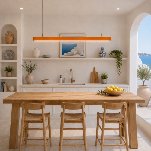 Lampara LED Alimino color amarillo 40w 1m