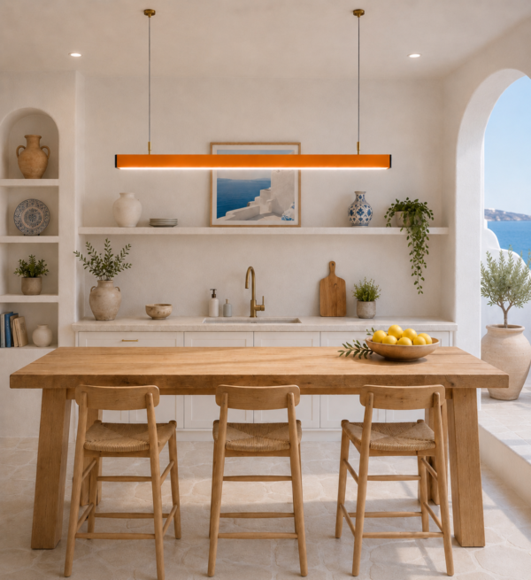 Lampara LED Alimino color amarillo 40w 1m