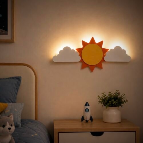 aplique led infantil luz noturna