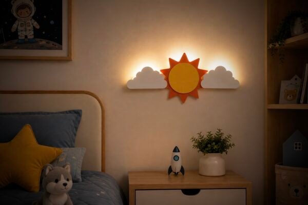 aplique led infantil luz noturna