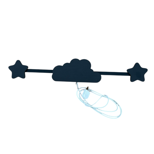 INTENSESO Aplique LED Infantil Nube y Estrellas 4W 540 lm