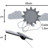 dimensiones lampara aplique sunshine